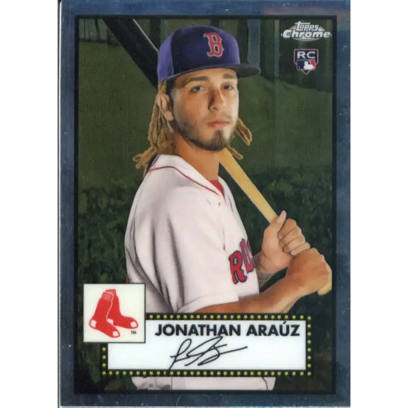 2021 Topps Chrome Platinum Anniversary #130 Jonathan Arauz NM-MT RC Rookie Boston Red Sox Baseball Card - Baseball Card