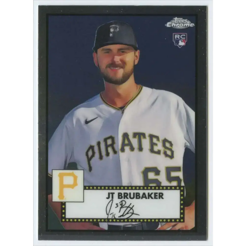 2021 Topps Chrome Platinum Anniversary #140 JT Brubaker NM-MT RC Rookie Pittsburgh Pirates Baseball Card - Baseball