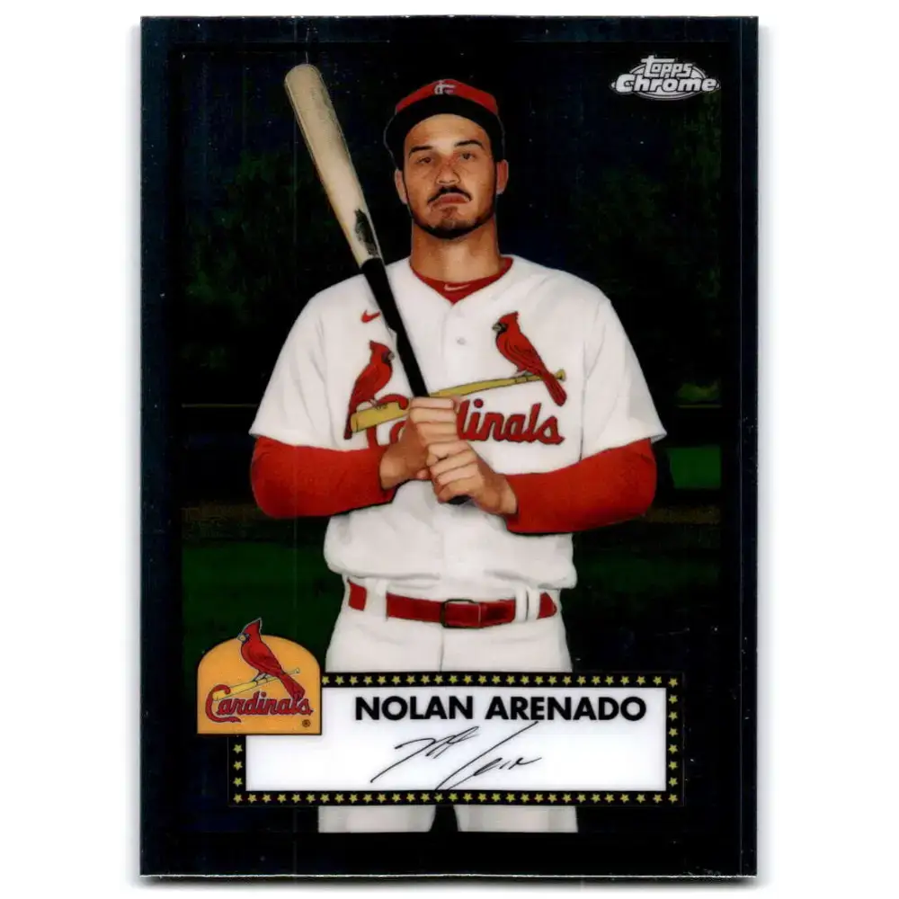 2021 Topps Chrome Platinum Anniversary #157 Nolan Arenado NM-MT St. Louis Cardinals Baseball Card - Baseball Card Single