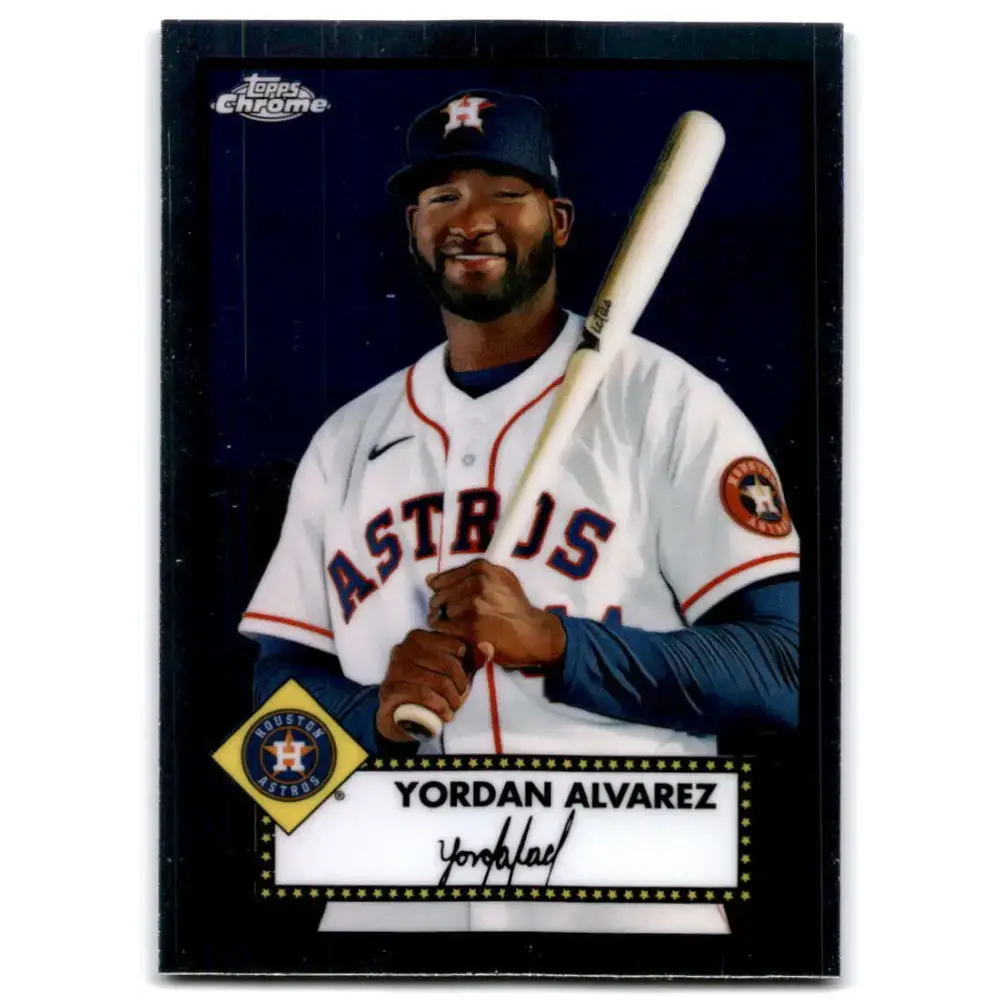 2021 Topps Chrome Platinum Anniversary #161 Yordan Alvarez NM-MT Houston Astros Baseball Card - Baseball Card Single