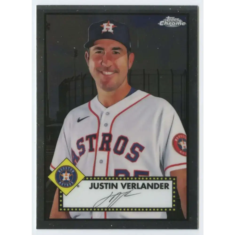 2021 Topps Chrome Platinum Anniversary #171 Justin Verlander NM-MT Houston Astros Baseball Card - Baseball Card Single