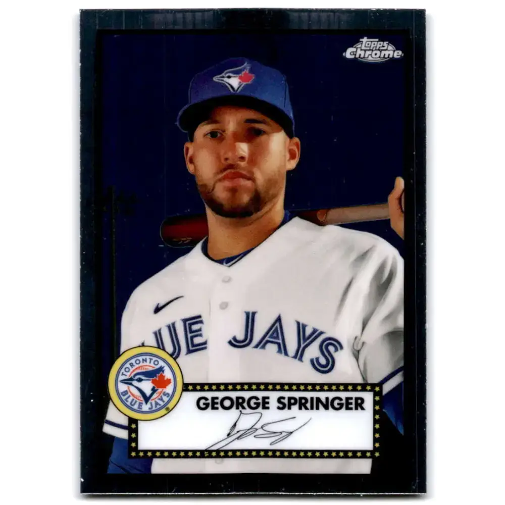 2021 Topps Chrome Platinum Anniversary #174 George Springer NM-MT Toronto Blue Jays Baseball Card - Baseball Card Single