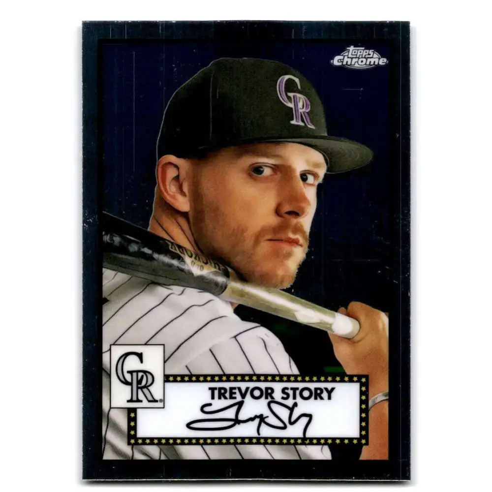 2021 Topps Chrome Platinum Anniversary #177 Trevor Story NM-MT Colorado Rockies Baseball Card - Baseball Card Single
