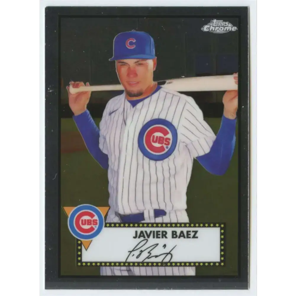 2021 Topps Chrome Platinum Anniversary #178 Javier Baez NM-MT Chicago Cubs Baseball Card - Baseball Card Single
