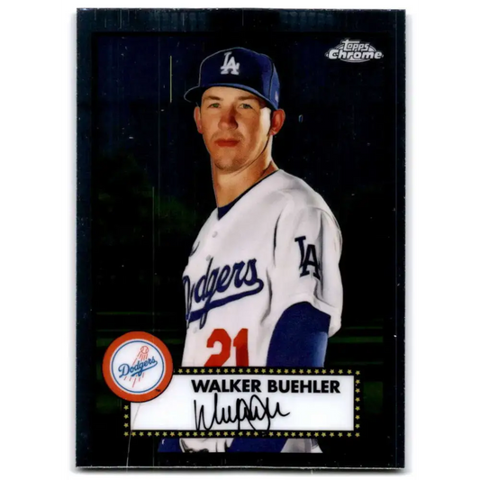 2021 Topps Chrome Platinum Anniversary #183 Walker Buehler NM-MT Los Angeles Dodgers Baseball Card - Baseball Card