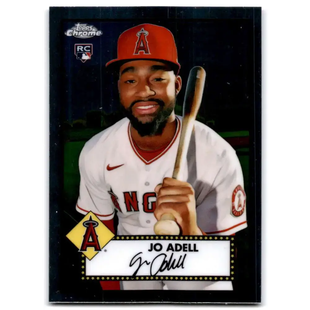 2021 Topps Chrome Platinum Anniversary #19 Jo Adell NM-MT RC Rookie Los Angeles Angels Baseball Card - Baseball Card