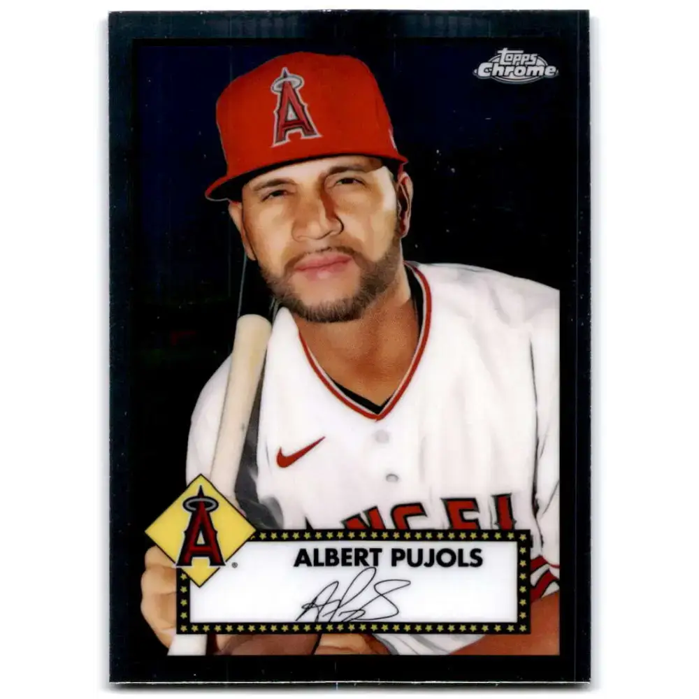 2021 Topps Chrome Platinum Anniversary #191 Albert Pujols NM-MT Los Angeles Angels Baseball Card - Baseball Card Single