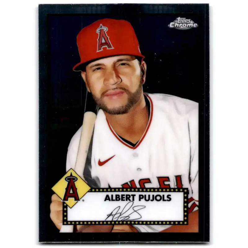 2021 Topps Chrome Platinum Anniversary #191 Albert Pujols NM-MT Los Angeles Angels Baseball Card - Baseball Card Single