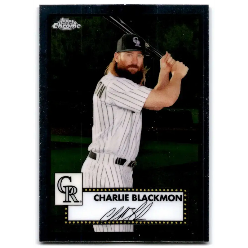 2021 Topps Chrome Platinum Anniversary #195 Charlie Blackmon NM-MT Colorado Rockies Baseball Card - Baseball Card Single