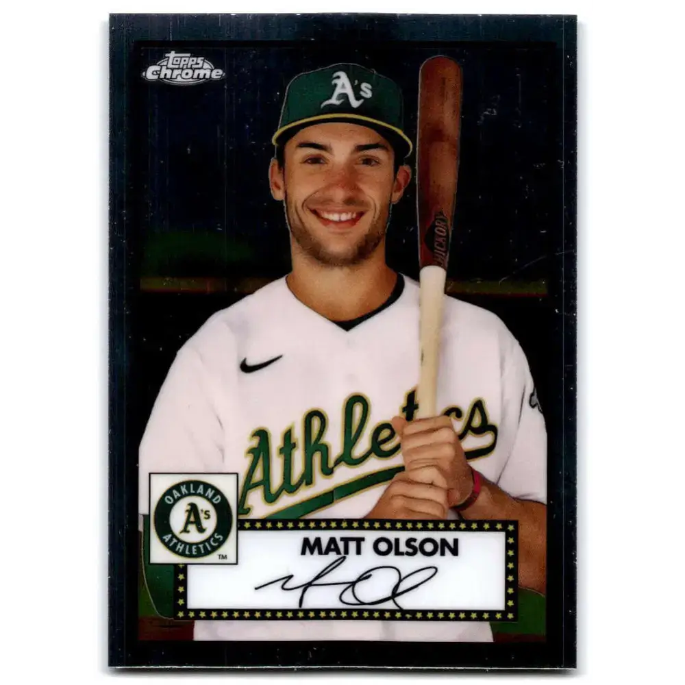 2021 Topps Chrome Platinum Anniversary #218 Matt Olson NM-MT Oakland Athletics Baseball Card - Baseball Card Single