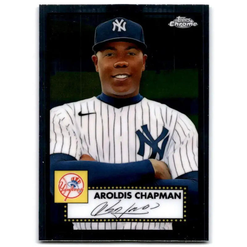 2021 Topps Chrome Platinum Anniversary #225 Aroldis Chapman NM-MT New York Yankees Baseball Card - Baseball Card Single