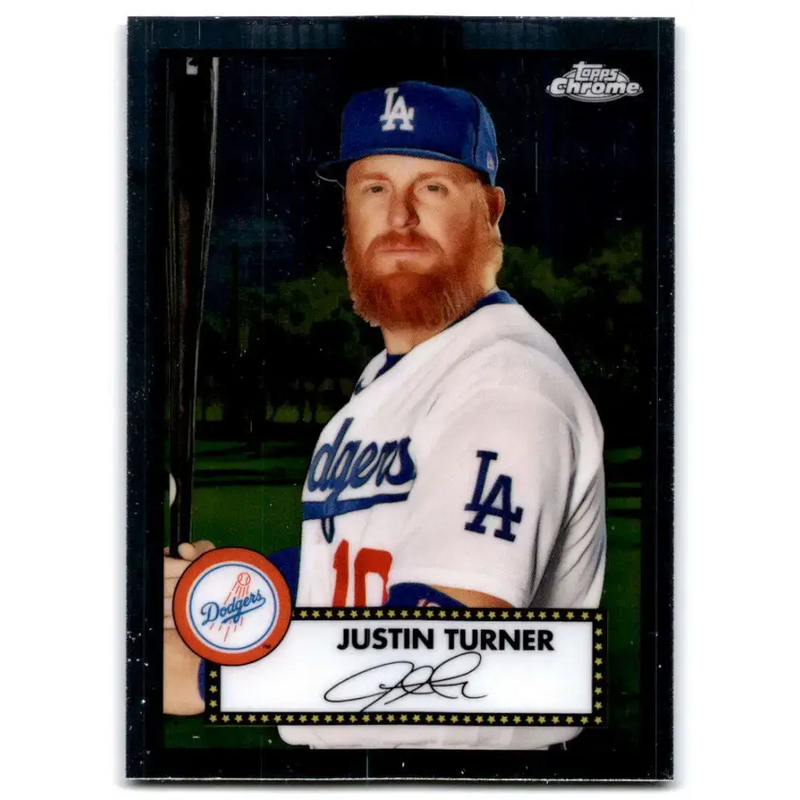 2021 Topps Chrome Platinum Anniversary #226 Justin Turner NM-MT Los Angeles Dodgers Baseball Card - Baseball Card Single