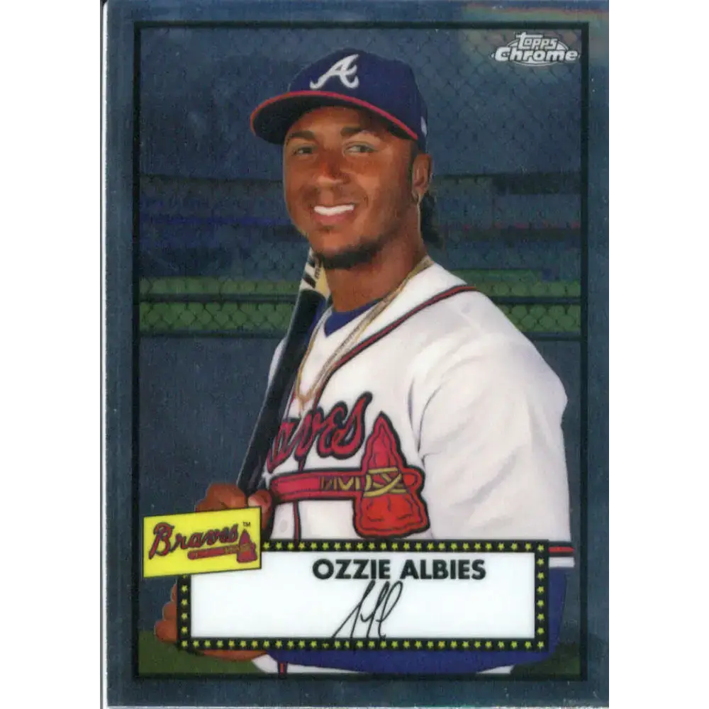2021 Topps Chrome Platinum Anniversary #234 Ozzie Albies NM-MT Atlanta Braves Baseball Card - Baseball Card Single