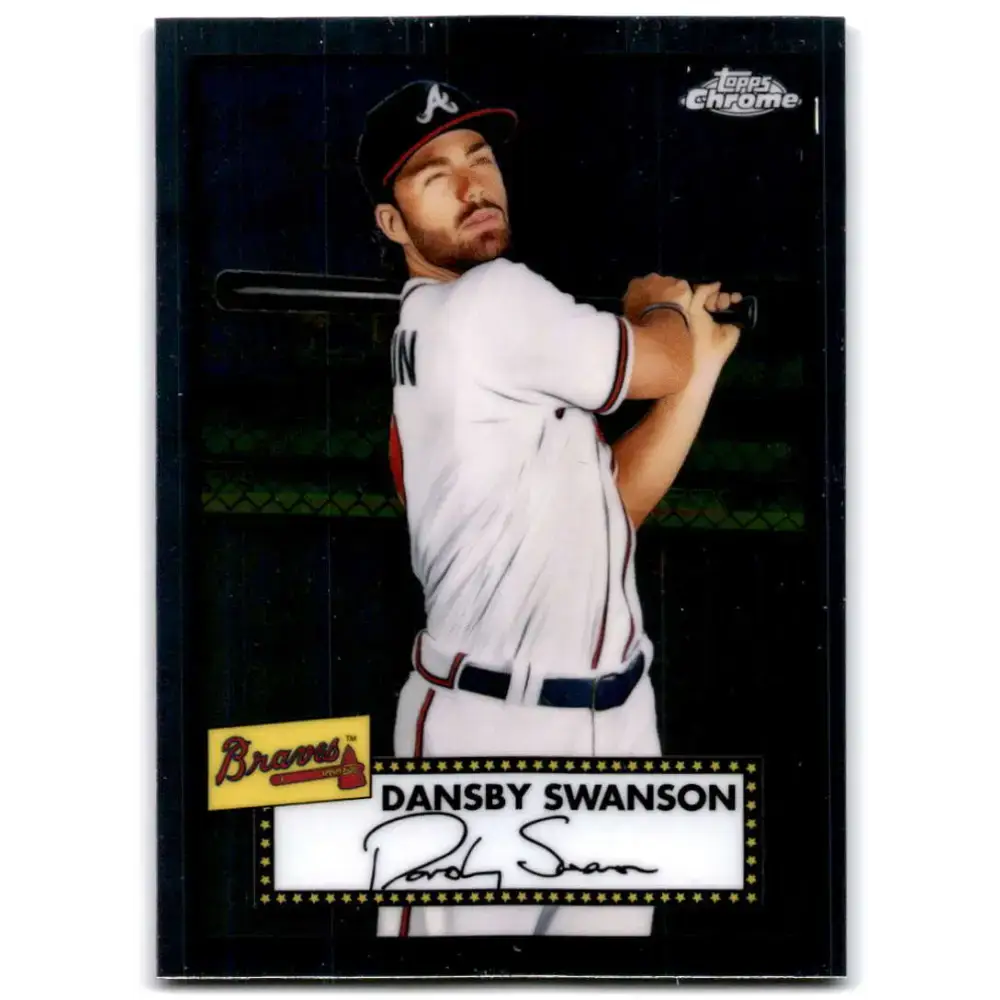 2021 Topps Chrome Platinum Anniversary #241 Dansby Swanson NM-MT Atlanta Braves Baseball Card - Baseball Card Single