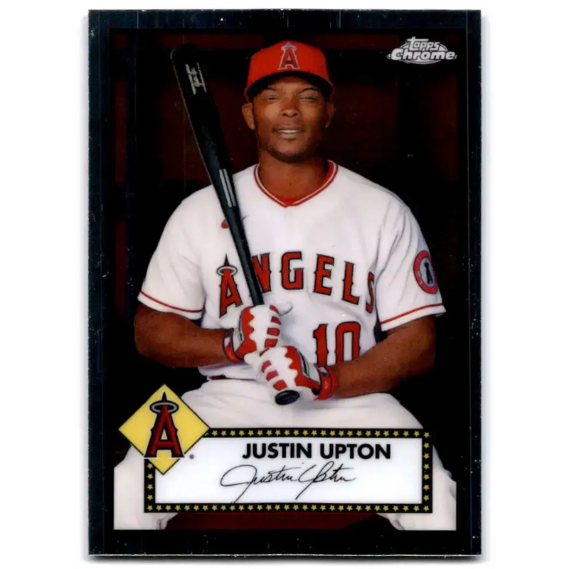 2021 Topps Chrome Platinum Anniversary #259 Justin Upton NM-MT Los Angeles Angels Baseball Card - Baseball Card Single