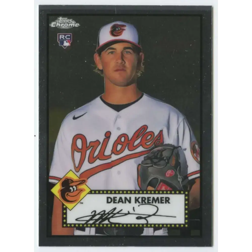 2021 Topps Chrome Platinum Anniversary #26 Dean Kremer NM-MT RC Rookie Baltimore Orioles Baseball Card - Baseball Card