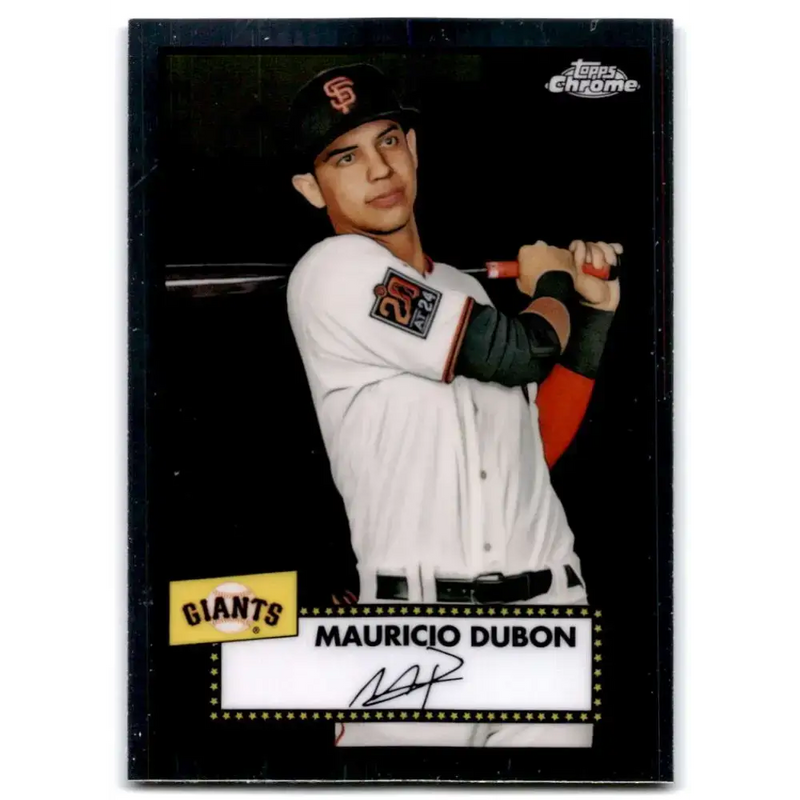 2021 Topps Chrome Platinum Anniversary #272 Mauricio Dubon NM-MT San Francisco Giants Baseball Card - Baseball Card