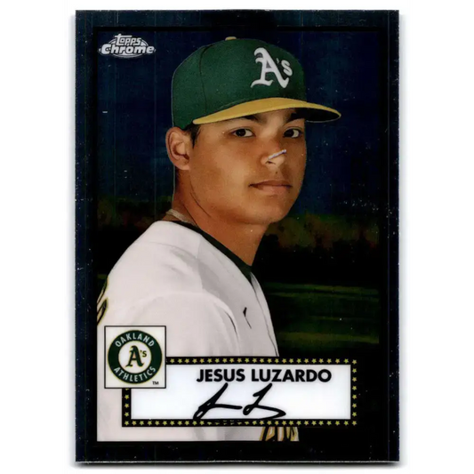 2021 Topps Chrome Platinum Anniversary #276 Jesus Luzardo NM-MT Oakland Athletics Baseball Card - Baseball Card Single