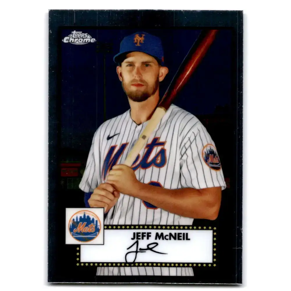 2021 Topps Chrome Platinum Anniversary #289 Jeff McNeil NM-MT New York Mets Baseball Card - Baseball Card Single