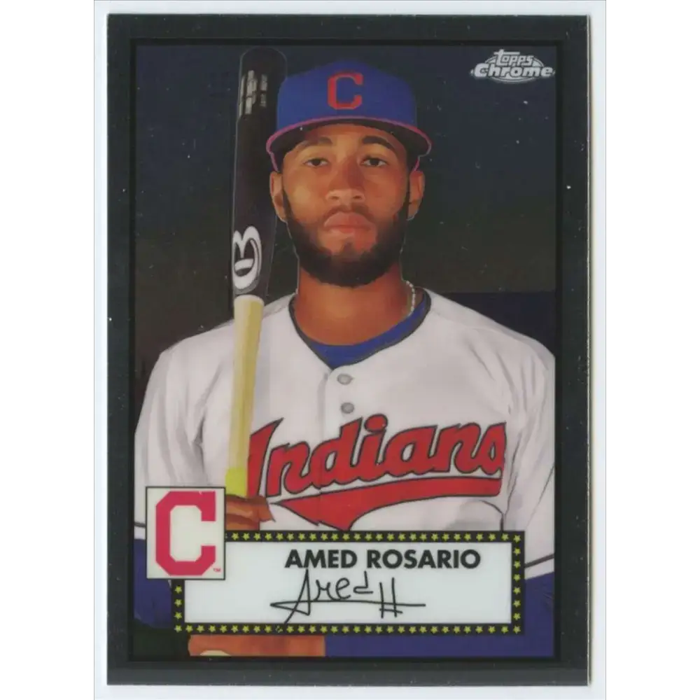 2021 Topps Chrome Platinum Anniversary #294 Amed Rosario NM-MT Cleveland Indians Baseball Card - Baseball Card Single