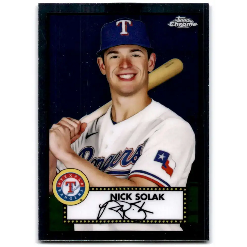 2021 Topps Chrome Platinum Anniversary #295 Nick Solak NM-MT Texas Rangers Baseball Card - Baseball Card Single