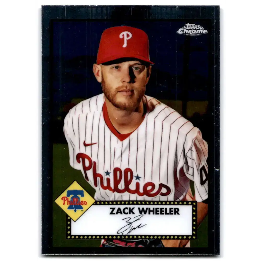 2021 Topps Chrome Platinum Anniversary #299 Zack Wheeler NM-MT Philadelphia Phillies Baseball Card - Baseball Card