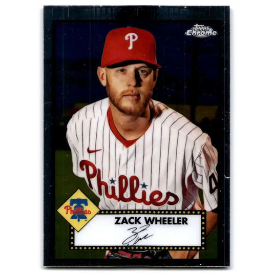 2021 Topps Chrome Platinum Anniversary #299 Zack Wheeler NM-MT Philadelphia Phillies Baseball Card - Baseball Card