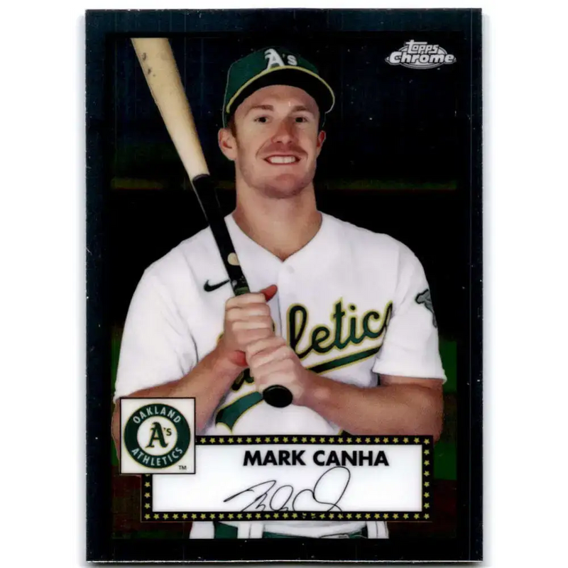 2021 Topps Chrome Platinum Anniversary #305 Mark Canha NM-MT Oakland Athletics Baseball Card - Baseball Card Single
