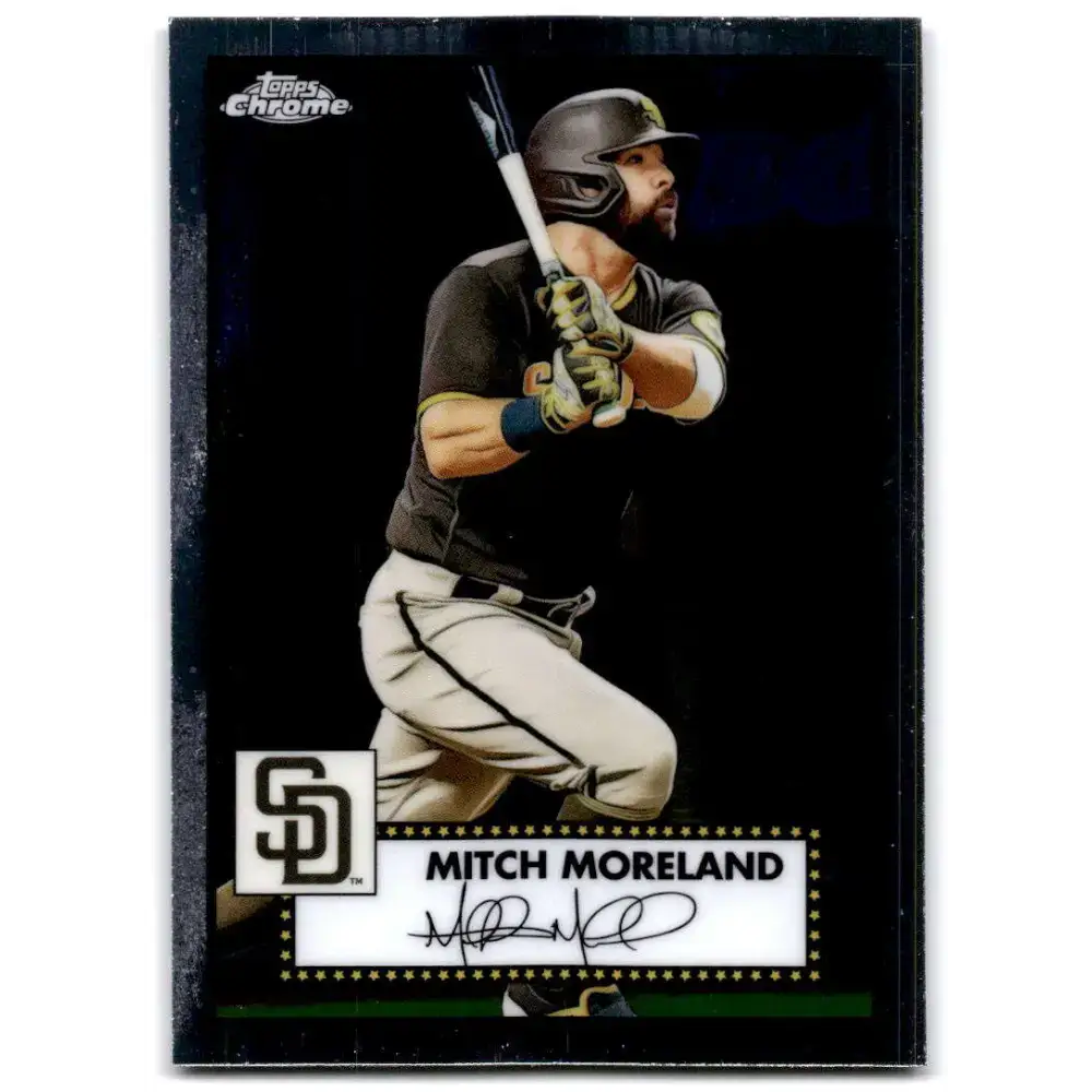 2021 Topps Chrome Platinum Anniversary #314 Mitch Moreland NM-MT San Diego Padres Baseball Card - Baseball Card Single