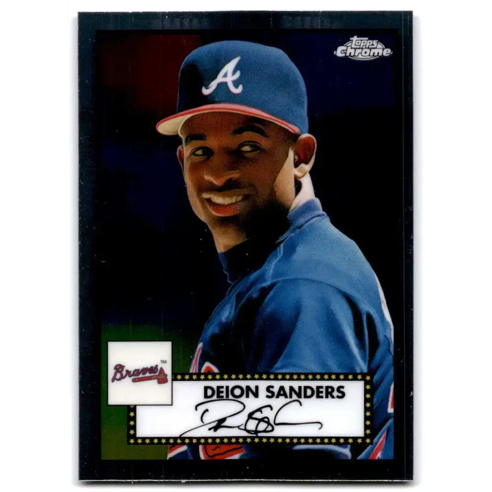 2021 Topps Chrome Platinum Anniversary #320 Deion Sanders NM-MT Atlanta Braves Baseball Card - Baseball Card Single