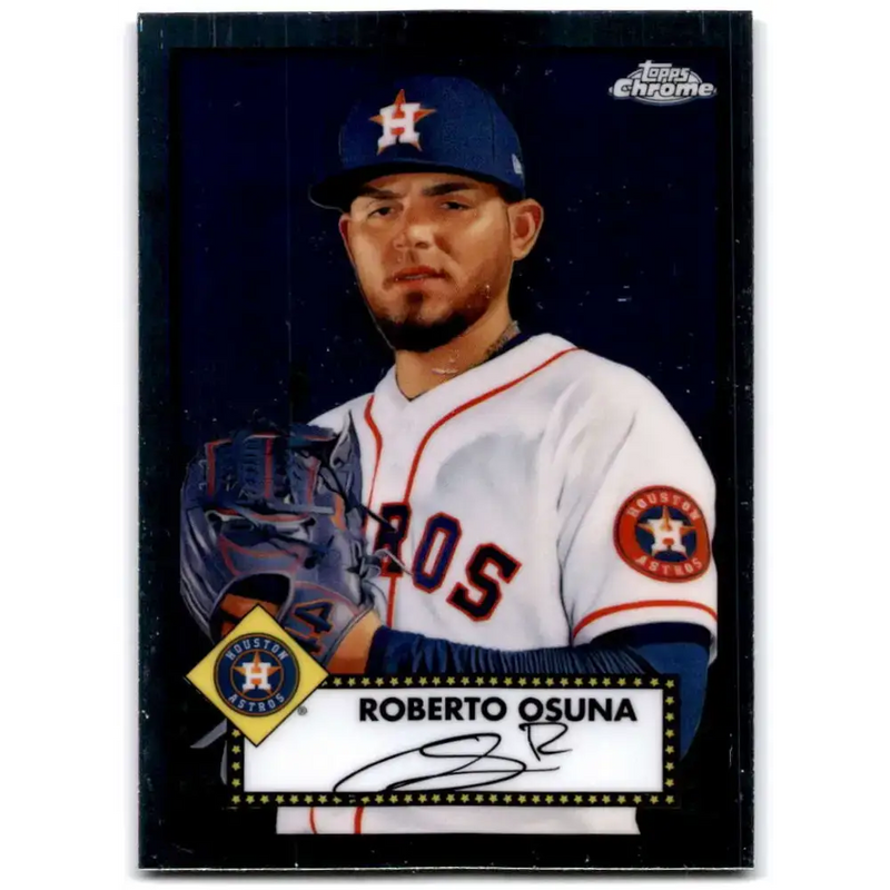 2021 Topps Chrome Platinum Anniversary #343 Roberto Osuna NM-MT Houston Astros Baseball Card - Baseball Card Single