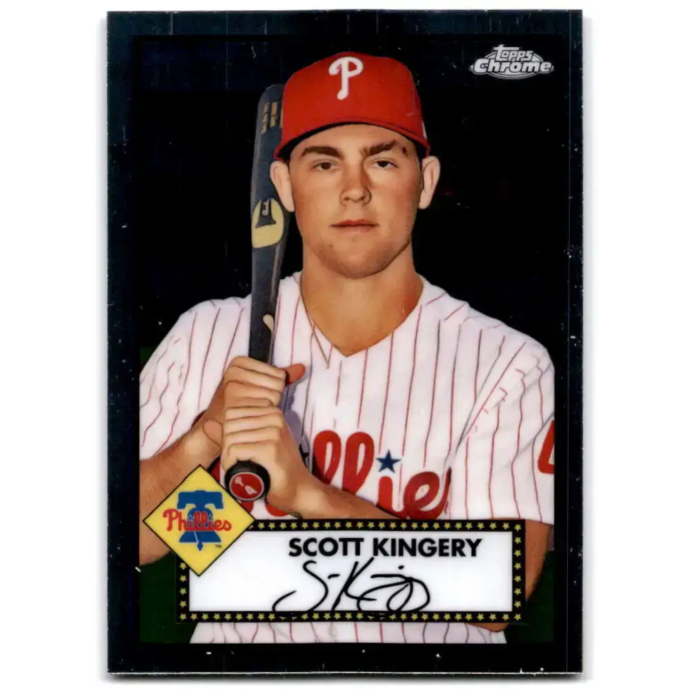 2021 Topps Chrome Platinum Anniversary #347 Scott Kingery NM-MT Philadelphia Phillies Baseball Card - Baseball Card