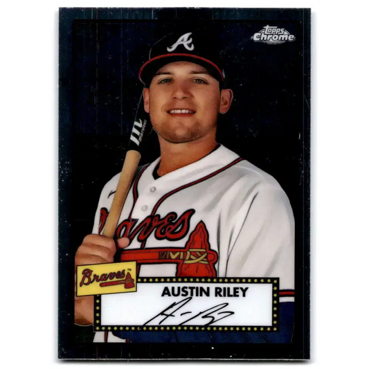 2021 Topps Chrome Platinum Anniversary #373 Austin Riley NM-MT Atlanta Braves Baseball Card - Baseball Card Single
