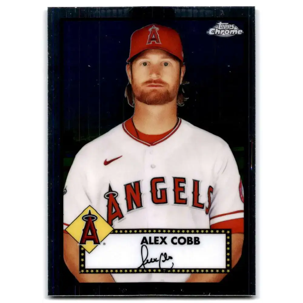 2021 Topps Chrome Platinum Anniversary #377 Alex Cobb NM-MT Los Angeles Angels Baseball Card - Baseball Card Single