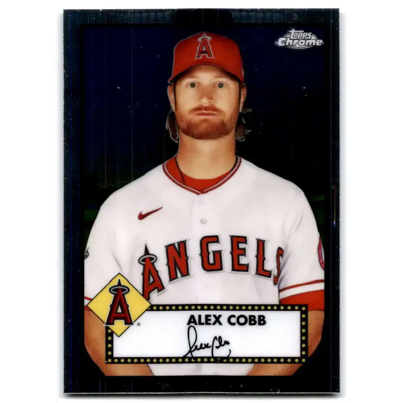 2021 Topps Chrome Platinum Anniversary #377 Alex Cobb NM-MT Los Angeles Angels Baseball Card - Baseball Card Single