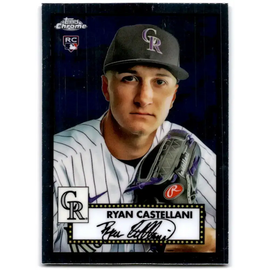 2021 Topps Chrome Platinum Anniversary #38 Ryan Castellani NM-MT RC Rookie Colorado Rockies Baseball Card - Baseball