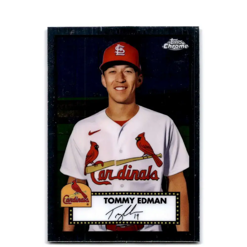 2021 Topps Chrome Platinum Anniversary #396 Tommy Edman NM-MT St. Louis Cardinals Baseball Card - Baseball Card Single