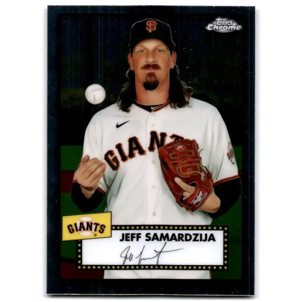 2021 Topps Chrome Platinum Anniversary #405 Jeff Samardzija NM-MT San Francisco Giants Baseball Card - Baseball Card