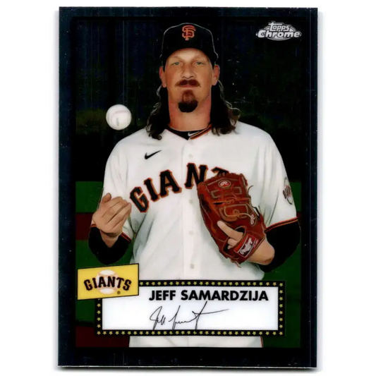 2021 Topps Chrome Platinum Anniversary #405 Jeff Samardzija NM-MT San Francisco Giants Baseball Card - Baseball Card