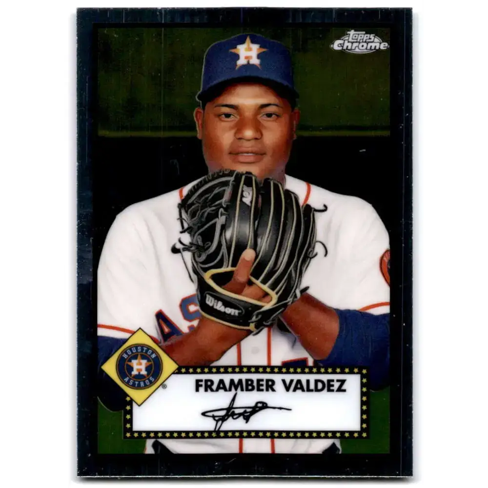 2021 Topps Chrome Platinum Anniversary #406 Framber Valdez NM-MT Houston Astros Baseball Card - Baseball Card Single