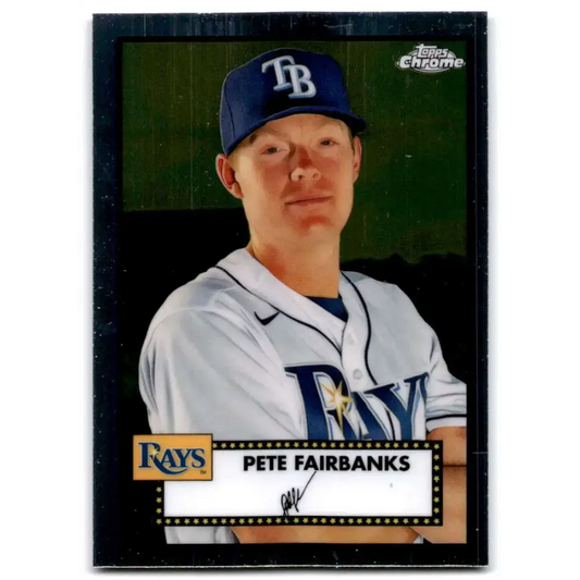 2021 Topps Chrome Platinum Anniversary #409 Pete Fairbanks NM-MT Tampa Bay Rays Baseball Card - Baseball Card Single