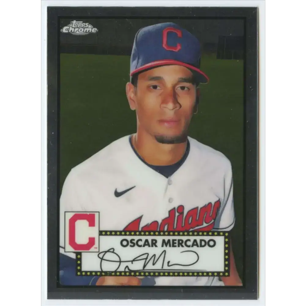 2021 Topps Chrome Platinum Anniversary #412 Oscar Mercado NM-MT Cleveland Indians Baseball Card - Baseball Card Single