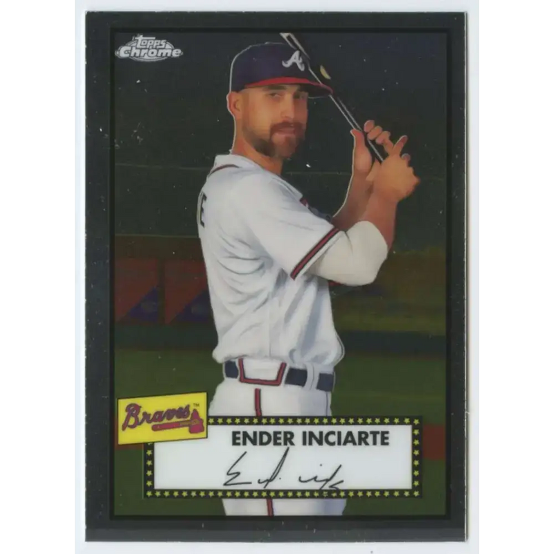 2021 Topps Chrome Platinum Anniversary #414 Ender Inciarte NM-MT Atlanta Braves Baseball Card - Baseball Card Single