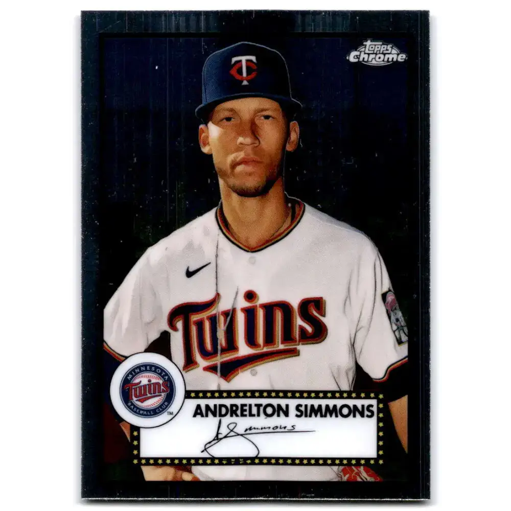 2021 Topps Chrome Platinum Anniversary #421 Andrelton Simmons NM-MT Minnesota Twins Baseball Card - Baseball Card Single