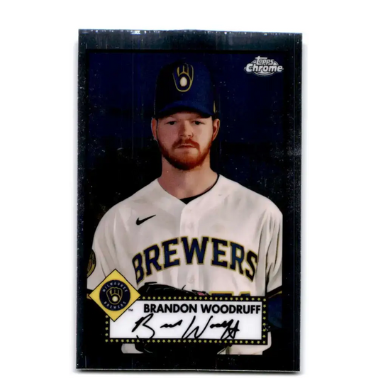 2021 Topps Chrome Platinum Anniversary #422 Brandon Woodruff NM-MT Milwaukee Brewers Baseball Card - Baseball Card