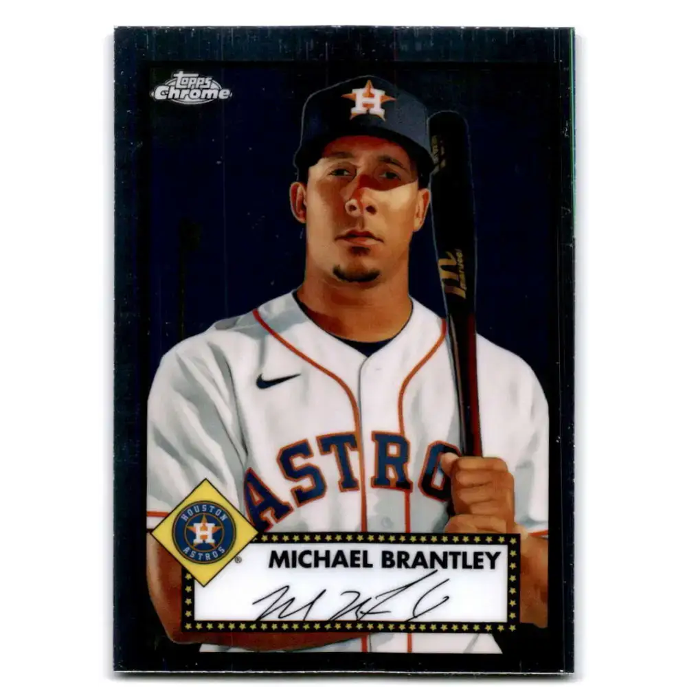 2021 Topps Chrome Platinum Anniversary #423 Michael Brantley NM-MT Houston Astros Baseball Card - Baseball Card Single