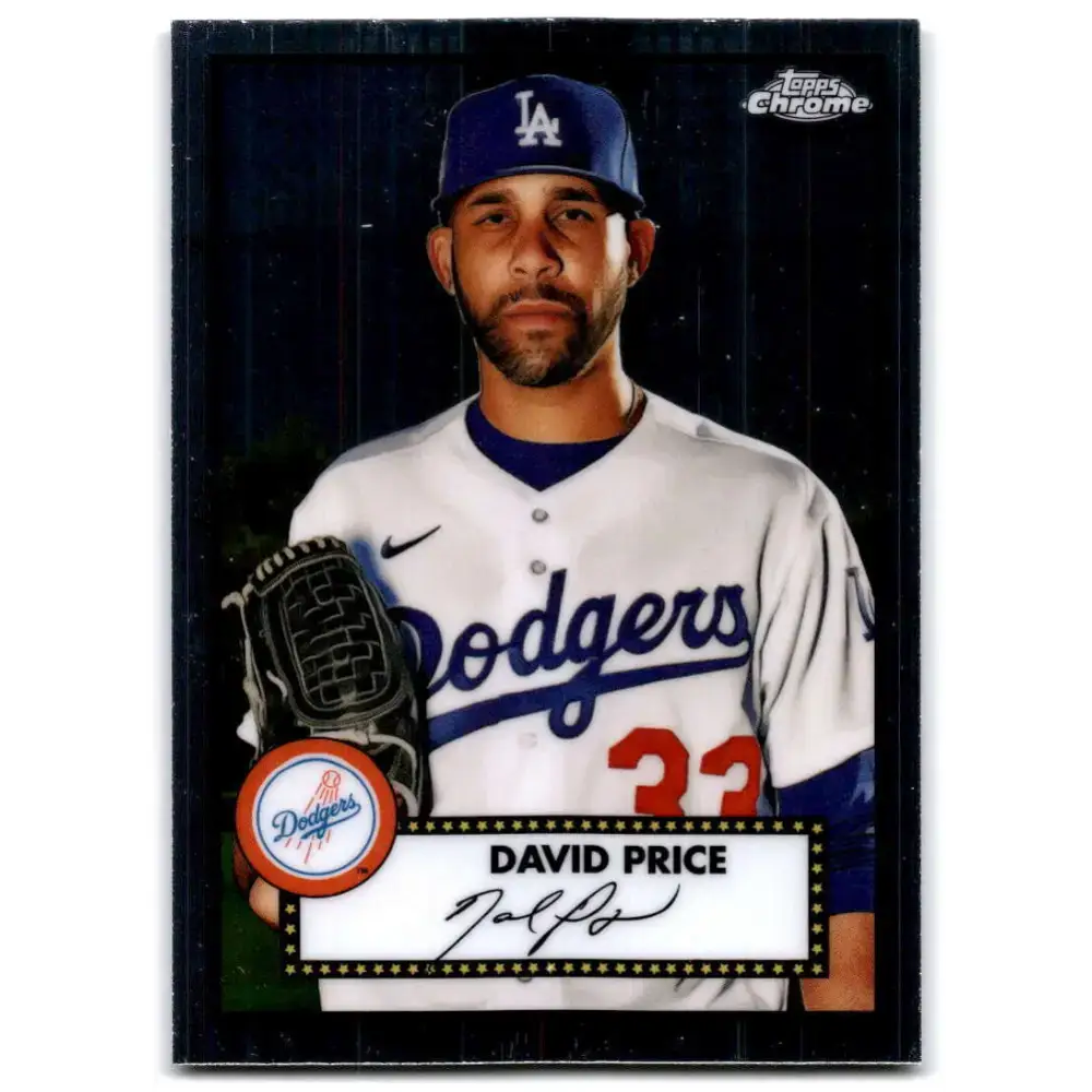 2021 Topps Chrome Platinum Anniversary #444 David Price NM-MT Los Angeles Dodgers Baseball Card - Baseball Card Single