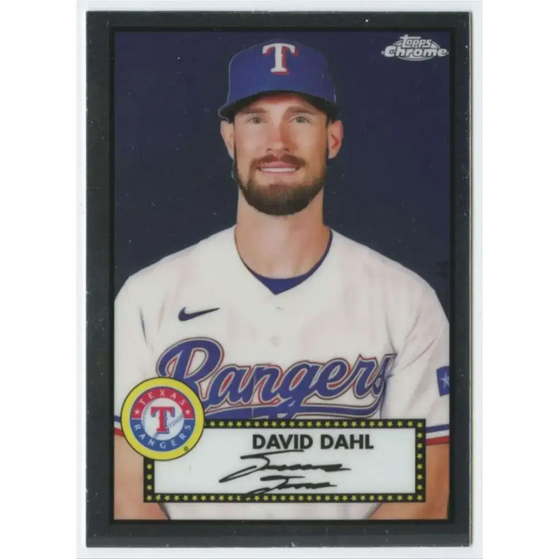2021 Topps Chrome Platinum Anniversary #451 David Dahl NM-MT Texas Rangers Baseball Card - Baseball Card Single