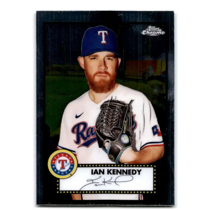 2021 Topps Chrome Platinum Anniversary #453 Ian Kennedy NM-MT Texas Rangers Baseball Card - Baseball Card Single