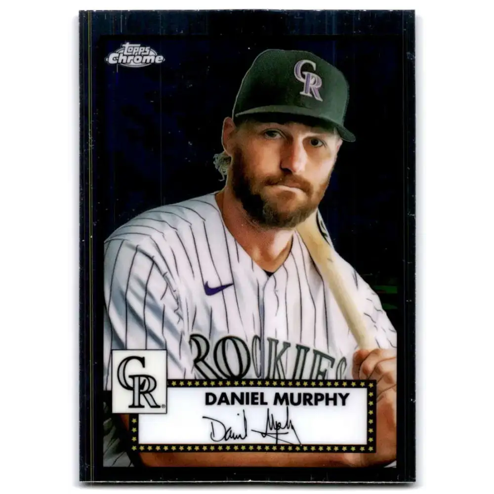 2021 Topps Chrome Platinum Anniversary #461 Daniel Murphy NM-MT Colorado Rockies Baseball Card - Baseball Card Single